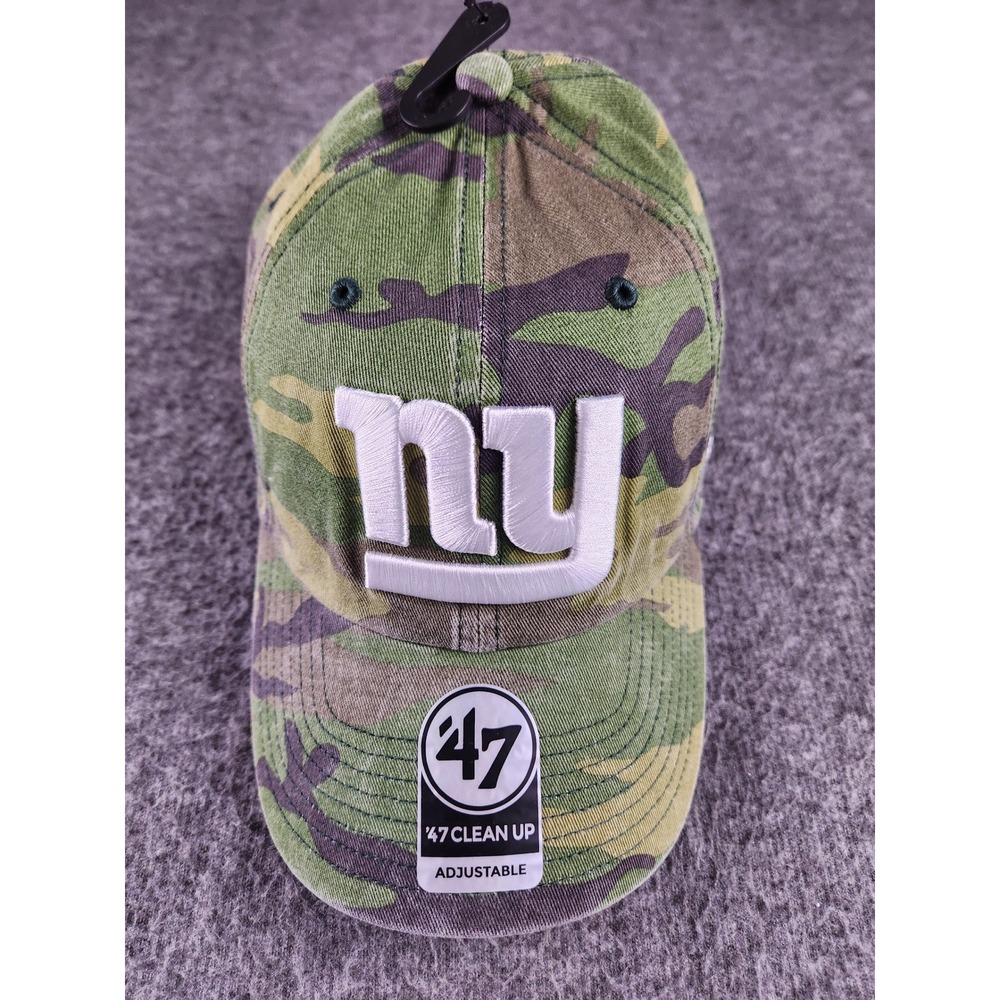 New York Giants NFL 47 Clean Up Hat Camo Adjustable Relaxed Fit Cap OSFA